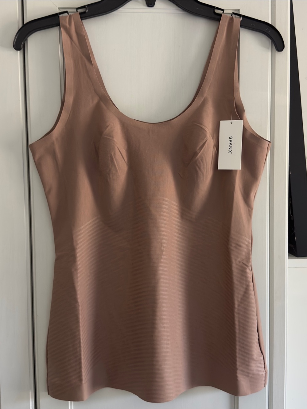 Spanx SPANXshape Invisible Supima Cotton Tank in Cafe Au Lait Size XL
